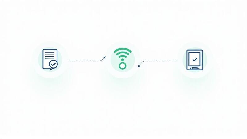 Three-step process: verify eligibility, choose provider, receive tablet